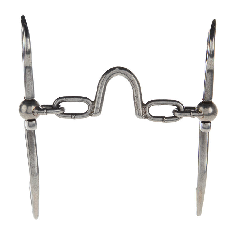 Flaharty Bits & Spurs Calvary Wide Port Chain Shank Bit