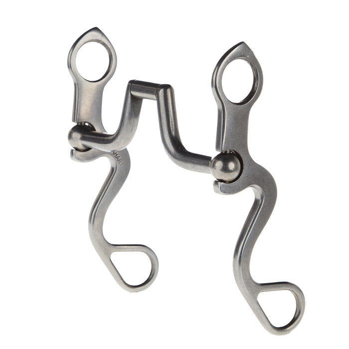 Flaharty Bits & Spurs Calvary Square Hinge Port Shank Bit