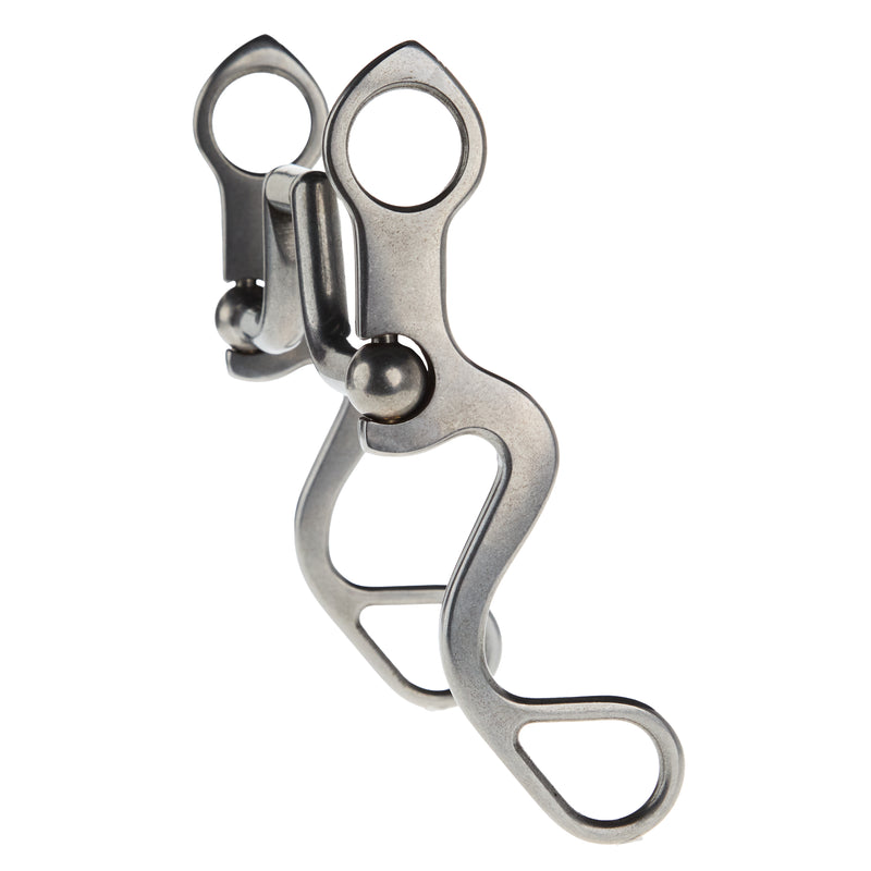 Flaharty Bits & Spurs Calvary Square Hinge Port Shank Bit
