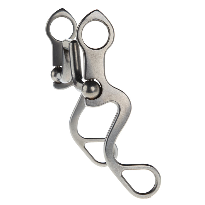 Flaharty Bits & Spurs Calvary Square Hinge Port Shank Bit