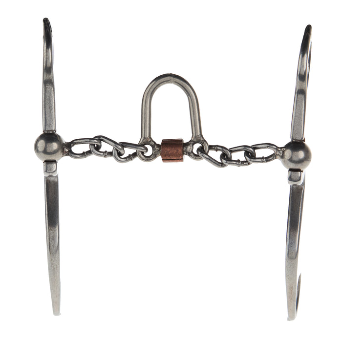 Flaharty Bits & Spurs Calvary Loose Port Chain Shank Bit