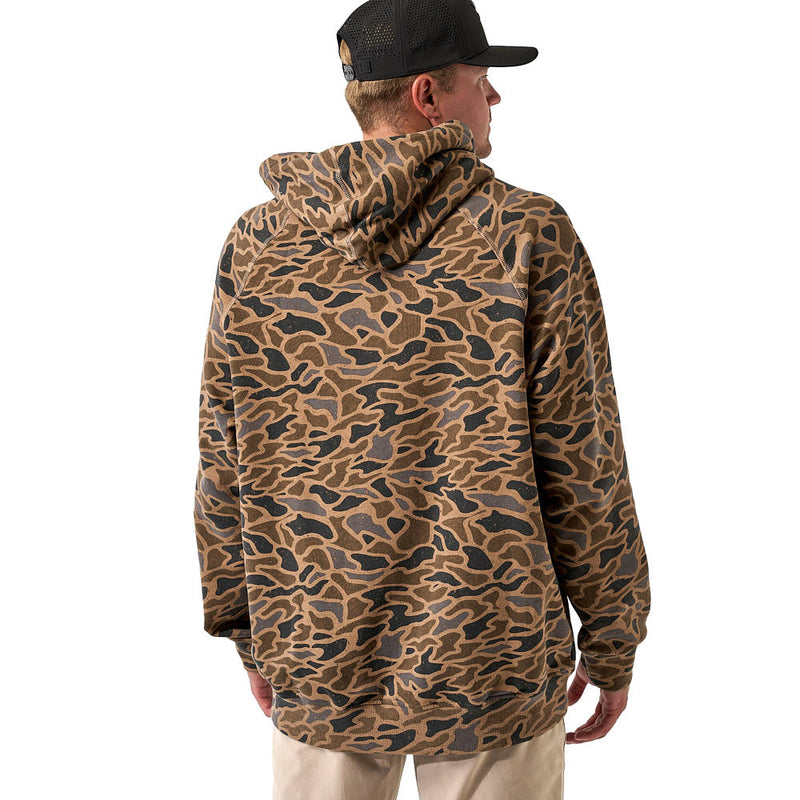 Burlebo Men's Gauge Camo Fleece Hoodie