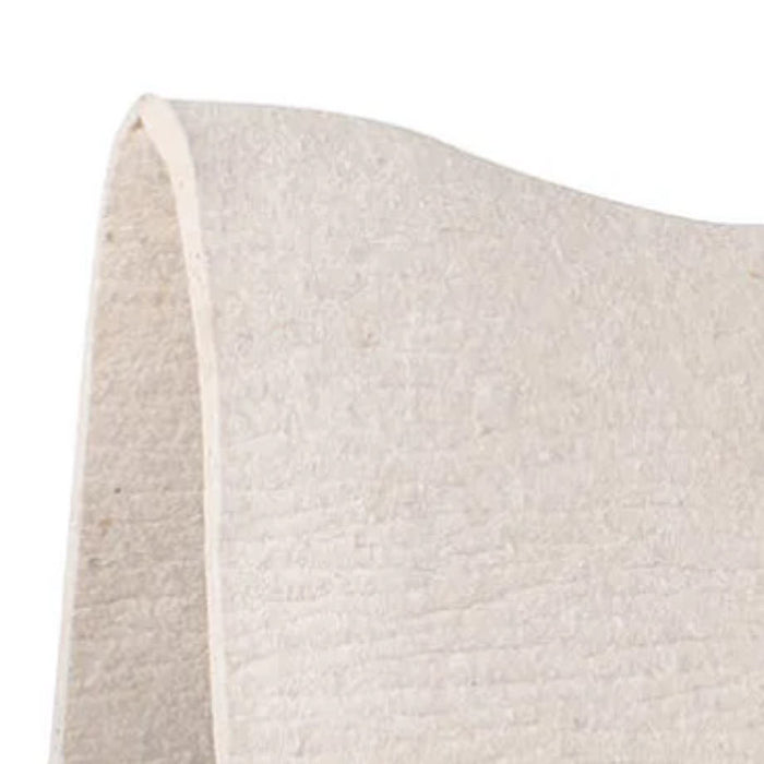 Classic White 1/4in Felt 31x33 Western Saddle Pad Liner
