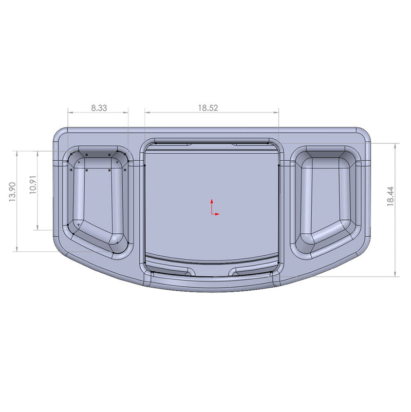 Pro Panel Wall Grazer Flat Feeder