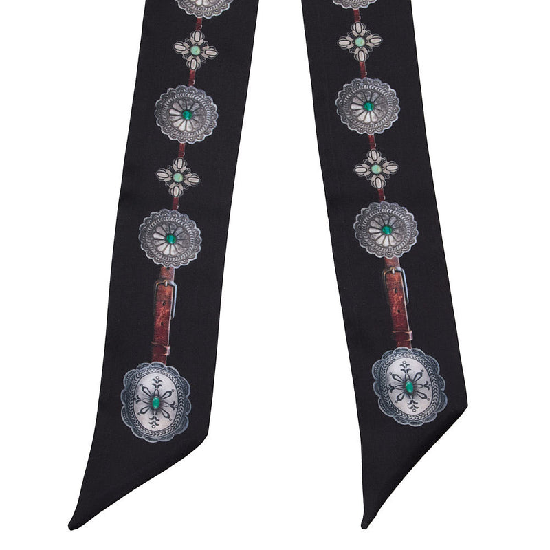 Fringe Scarves Flagstaff Black Twilly