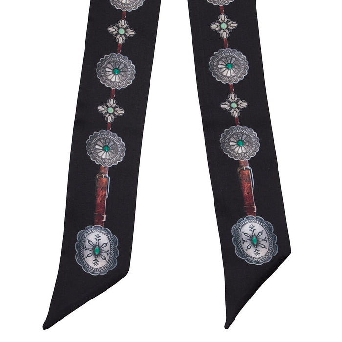 Fringe Scarves Flagstaff Black Twilly
