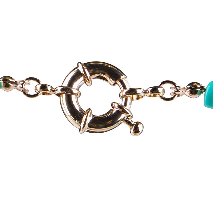 NRS Gold & Turquoise Beaded Necklace