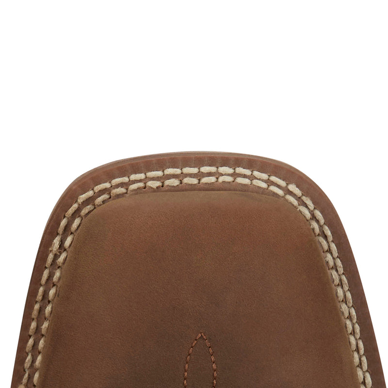 Justin Boot Company Mens Frontier Tuf Brown Vamp 11in Green Cowhide Top