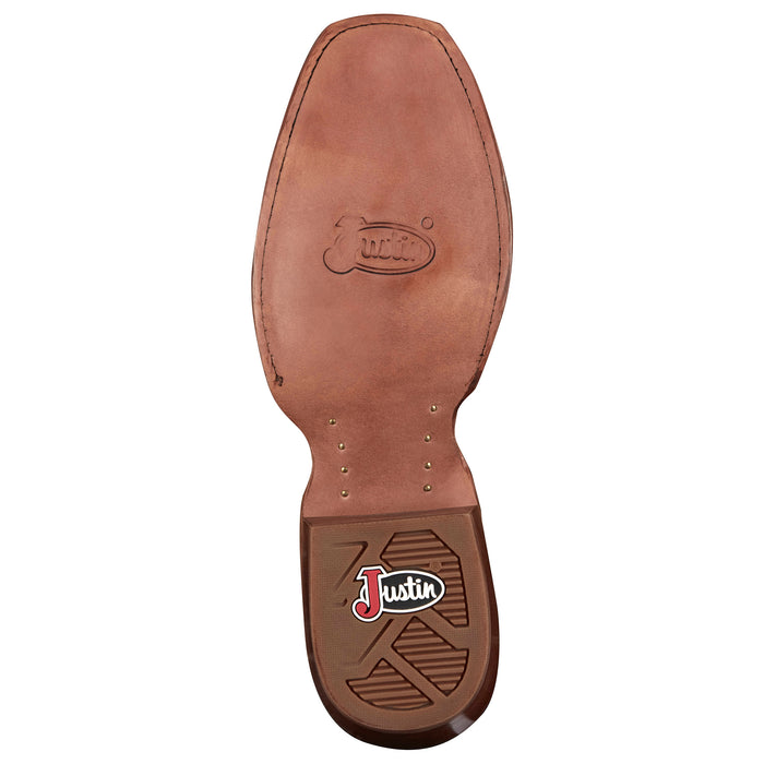 Justin Boot Company Men`s Frontier Jimmy Off Wheat 13In Green Top Cowboy Boot