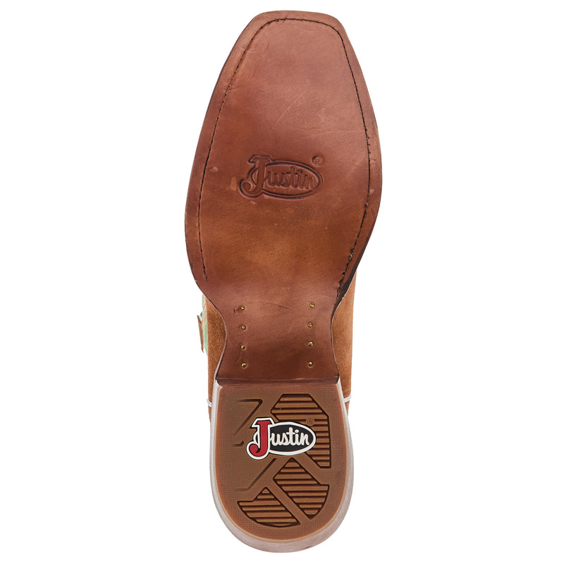 Justin Boot Company Men`s Frontier Jimmy Sedona Tan Alfalfa Top