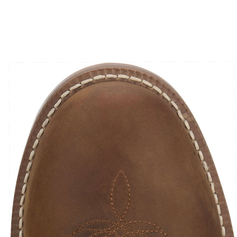 Justin Boot Company Mens Frontier Disco Man Sunset Brown 11In Orange Cowhide Top Cowboy Boot