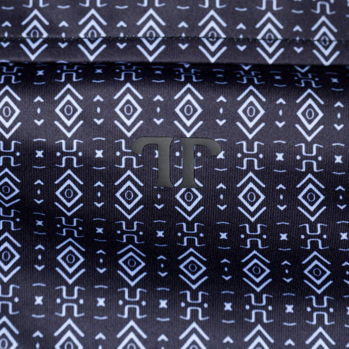 Ferrell Brands Inc Mens Black Print Polo