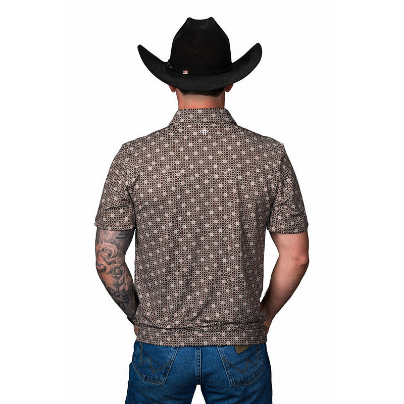Ferrell Brands Inc The Lane Brown Snap Polo