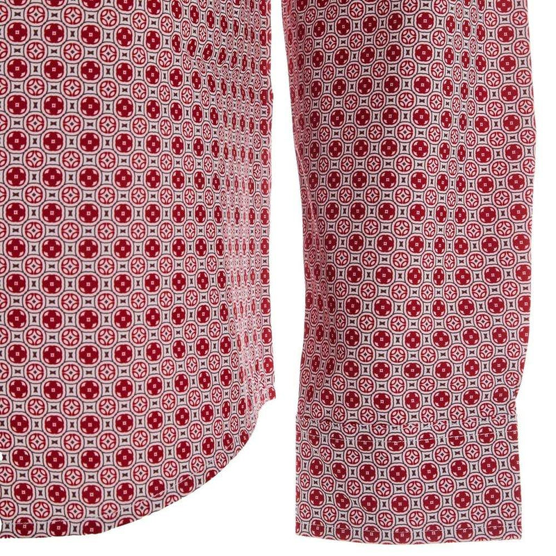 Ferrell Brands Inc Men's Red Long Sleeve Vented Snap Shirt