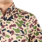 Ferrell Brands Inc Men's Camo Short Sleeve Snap Shirt