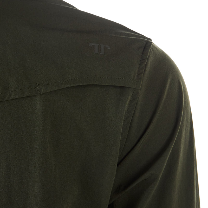 Ferrell Brands Inc Men's Olive Vented Pearl Snap Shirt