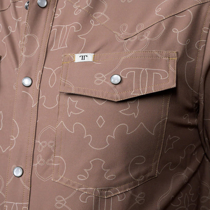 Ferrell Men's Brown Carson Long Sleeve Shirt