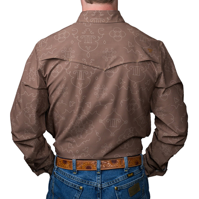 Ferrell Men's Brown Carson Long Sleeve Shirt
