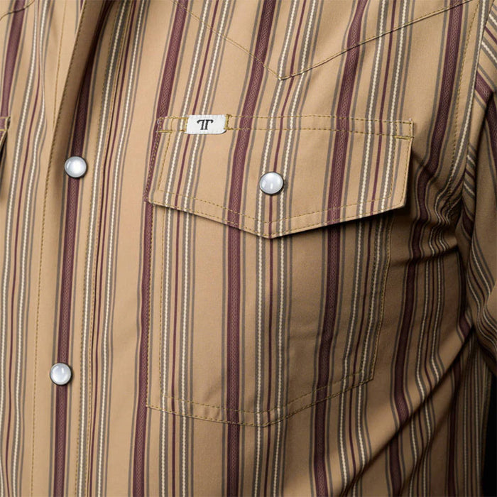 Ferrell Men's Green Stripe Jackson Long Sleeve Shirt