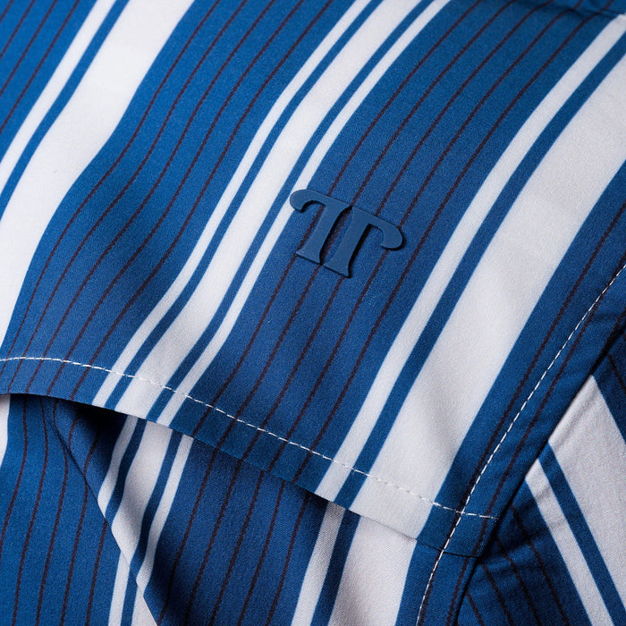 Ferrell Brands Inc Men's Blue Stripe Atlas Long Sleeve Shirt