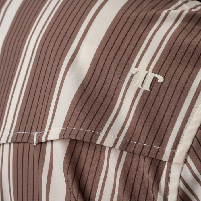 Ferrell Brands Inc Men's Brown Striped Atlas Long Sleeve Shirt