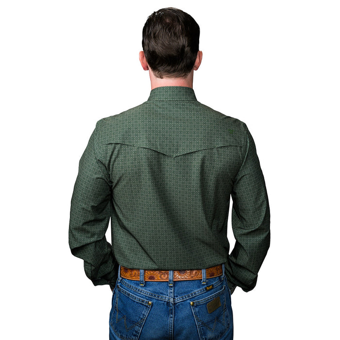 Ferrell Brands Inc Men's Green Collin Long Sleeve Shirt