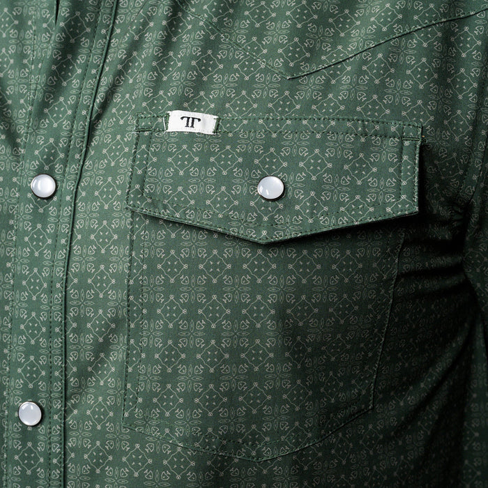 Ferrell Brands Inc Men's Green Collin Long Sleeve Shirt