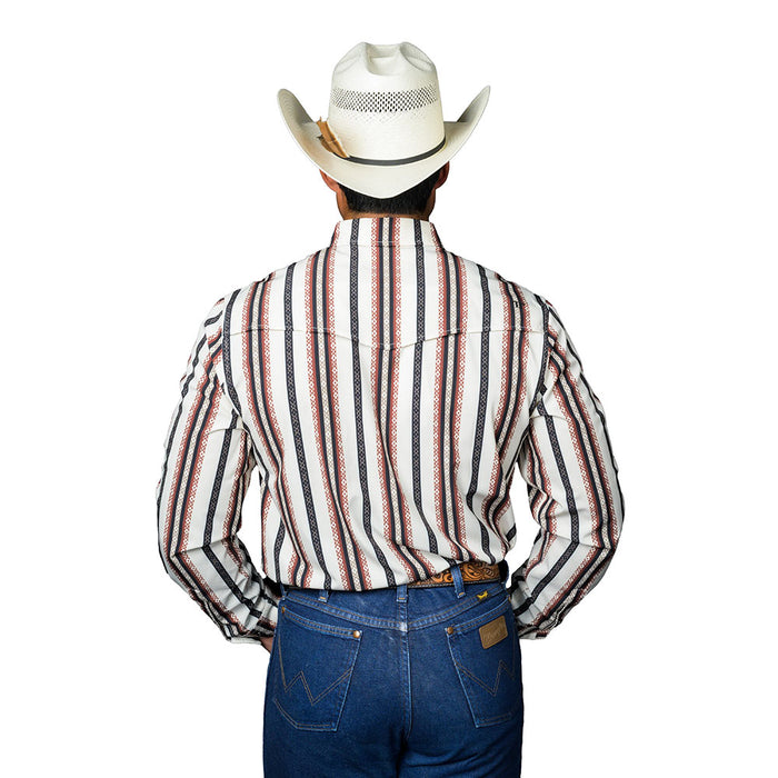 Ferrell Brands Inc Men's Multi Stripe Wayne Snap Shirt