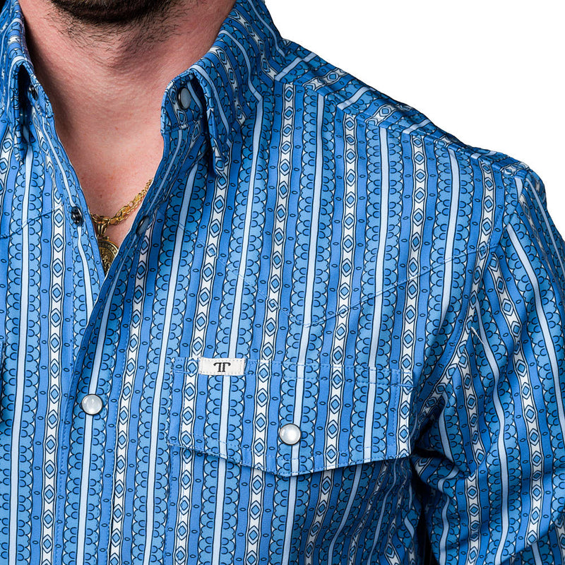 Ferrell Brands Inc The Walker Blue Long Sleeve Shirt