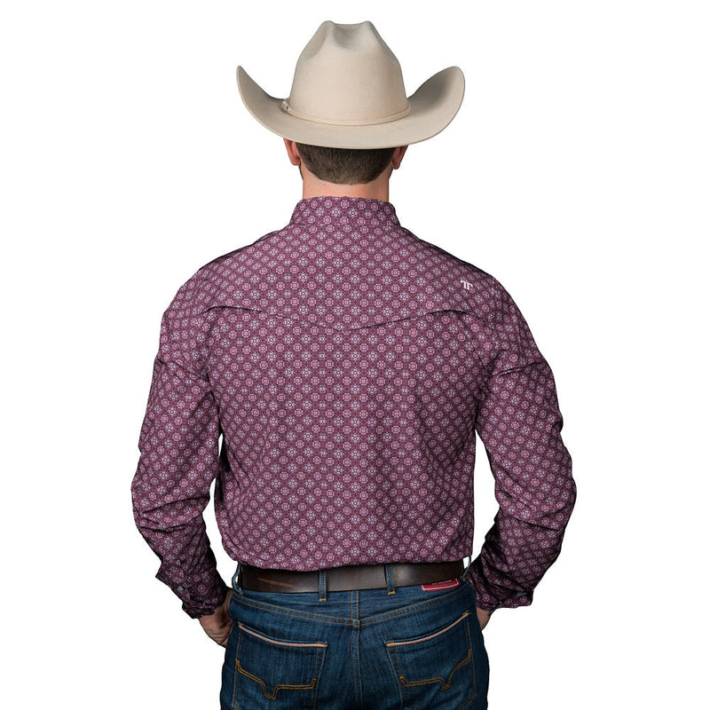 Ferrell Brands Inc The Sutton Maroon Long Sleeve Shirt