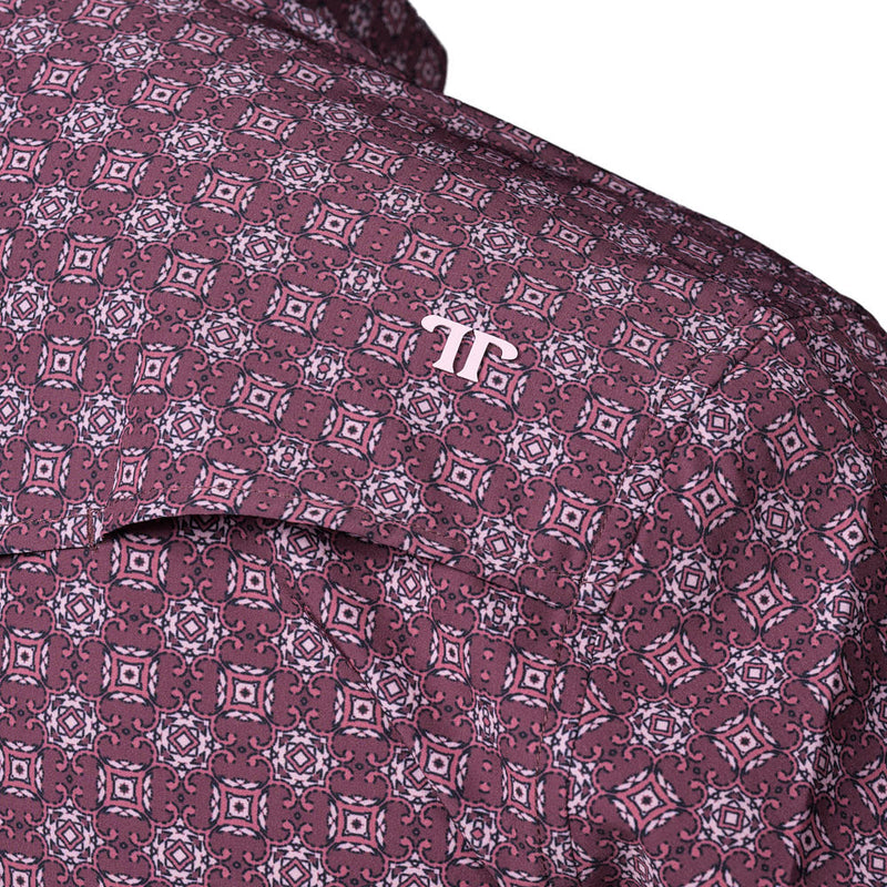 Ferrell Brands Inc The Sutton Maroon Long Sleeve Shirt