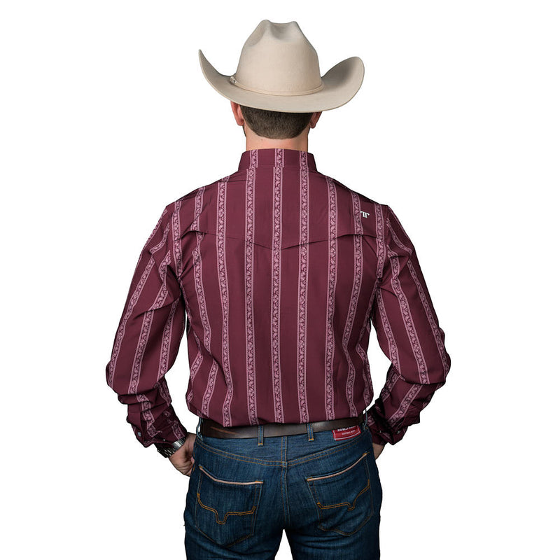 Ferrell Brands Inc The Hays Maroon Long Sleeve Shirt