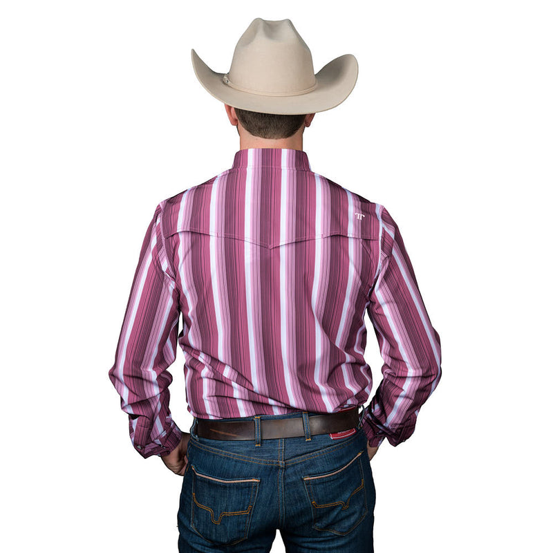 Ferrell Brands Inc The Tristan Maroon Long Sleeve Shirt
