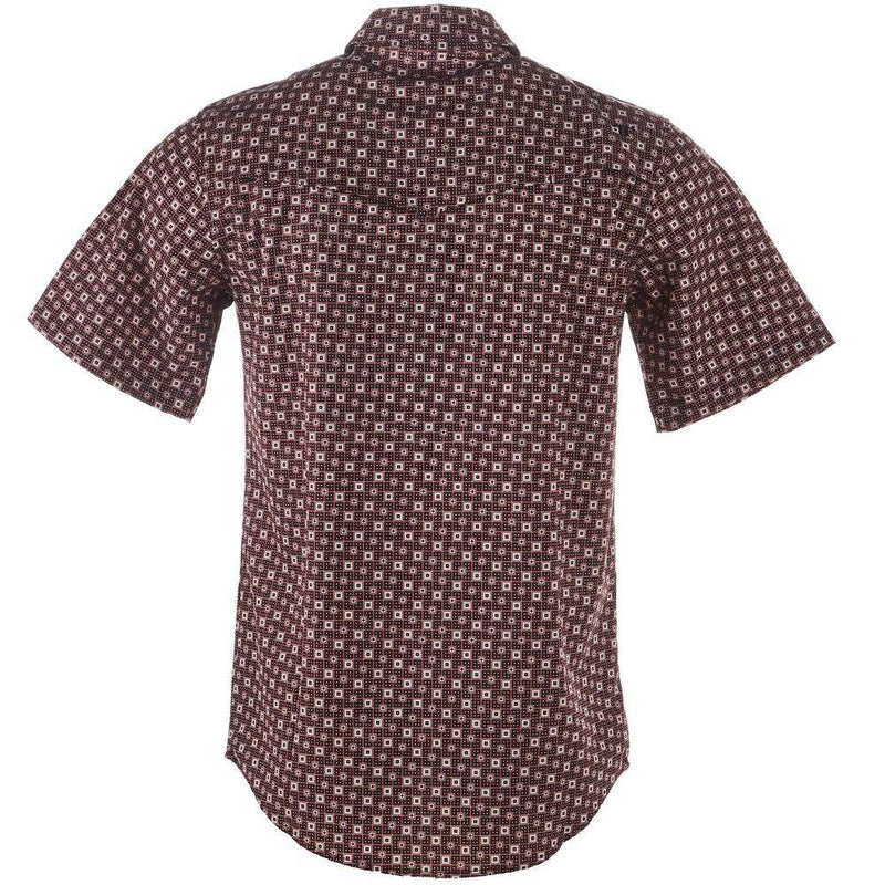 Ferrell Brands Inc Men's Brown Vented Pearl Snap Shirt