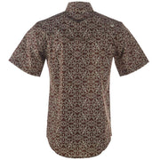Ferrell Brands Inc Men's Brown Rope Vented Pearl Snap Shirt