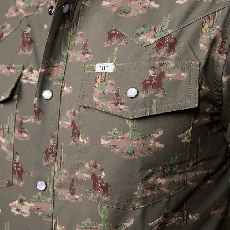 Ferrell Brands Inc Men's Green Colt Short Sleeve Shirt