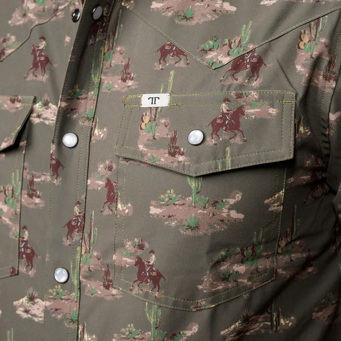 Ferrell Brands Inc Men's Green Colt Short Sleeve Shirt