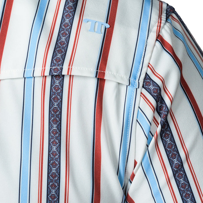 Ferrell Brands Inc Men's White Brooks Short Sleeve Snap Shirt
