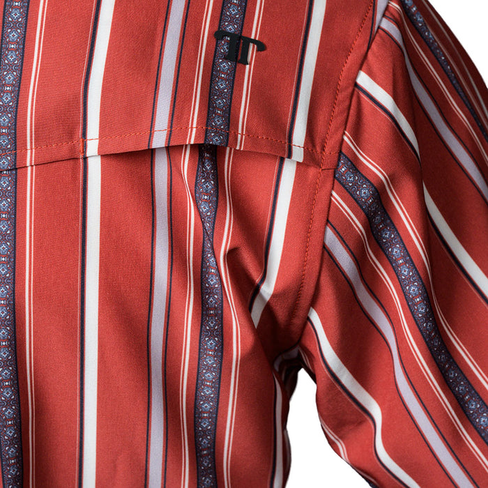 Ferrell Brands Inc Men's Brooks Red Short Sleeve Snap Shirt