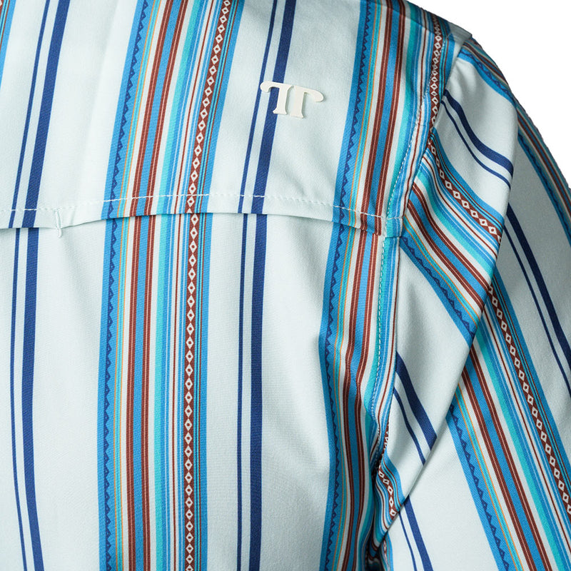 Ferrell Brands Inc Men's James Light Blue Short Sleeve Snap Shirt