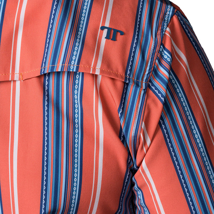 Ferrell Brands Inc Men's James Salmon Short Sleeve Snap Shirt