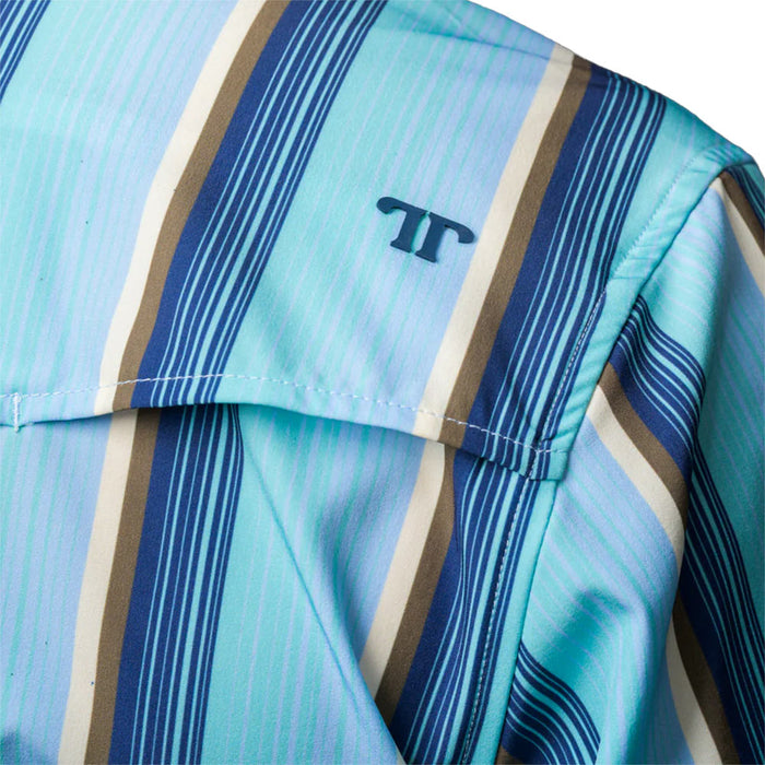 Ferrell Brands Inc Men's Tristian Blue Short Sleeve Snap Shirt