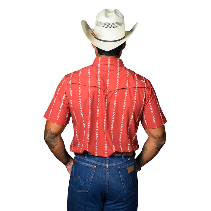 Ferrell Brands Inc Men's Maverick Red Short Sleeve Snap Shirt