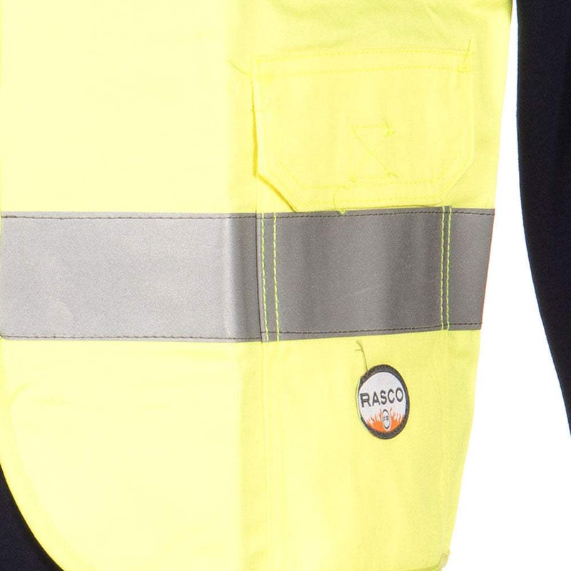 Rasco Fr Mens Hi Visibility FR Vest W/Pockets