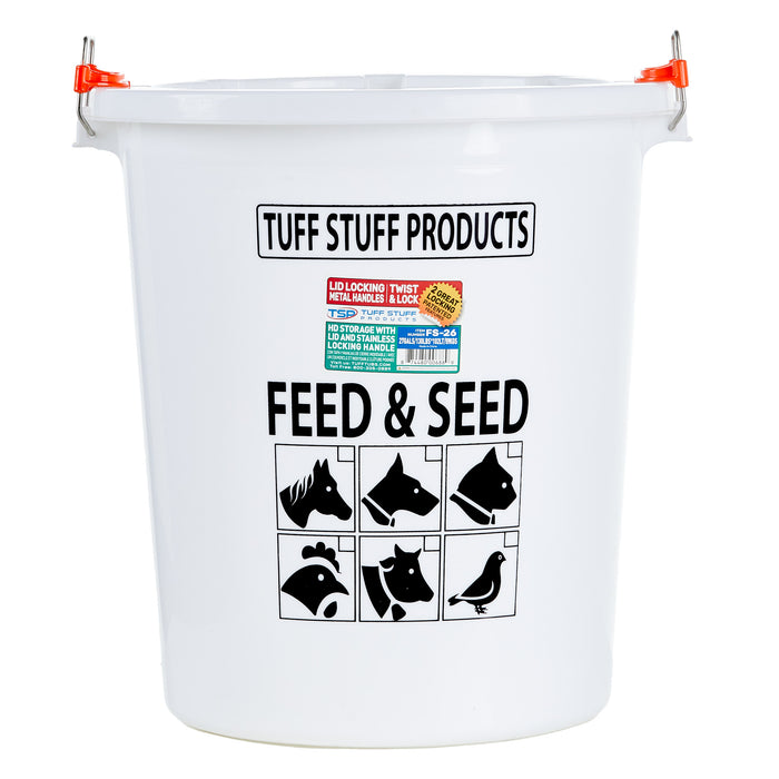 Tuff Stuff Products S HD Feed/Seed Storage 26.5 Gallon