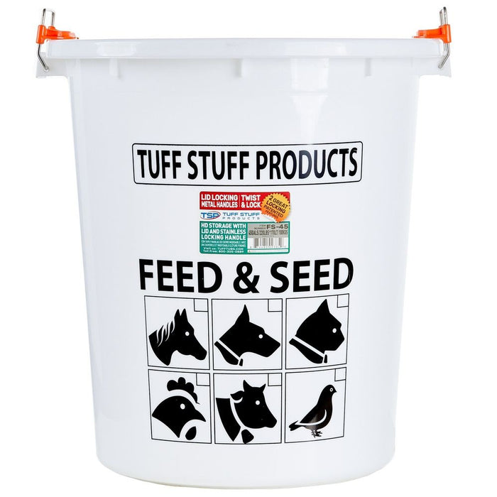 Tuff Stuff Products S Feed Seed Storage with Locking Lid 45 Gallon