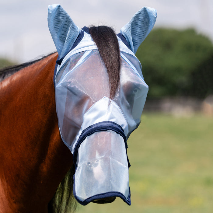 Professionals Choice Fly Screen Fly Mask with Long Nose