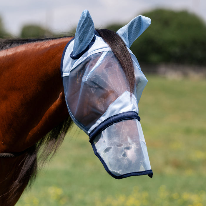 Professionals Choice Fly Screen Fly Mask with Long Nose