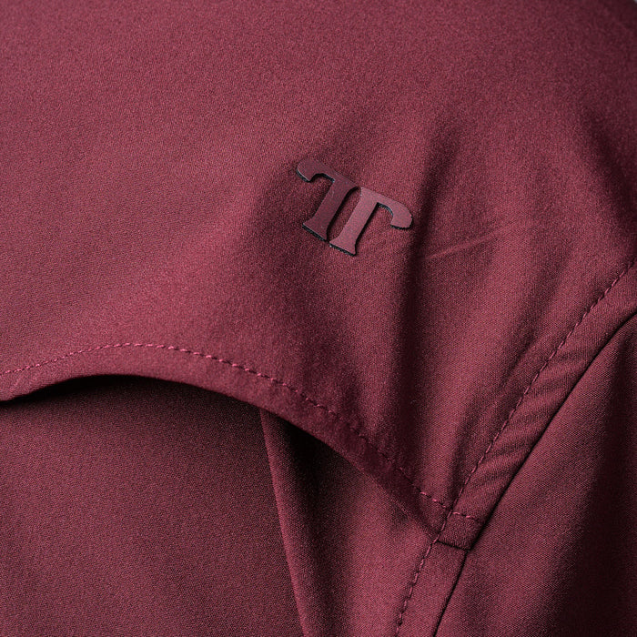 Ferrell Brands Inc Brand Mens Maroon Vented Pearl Snap Shirt