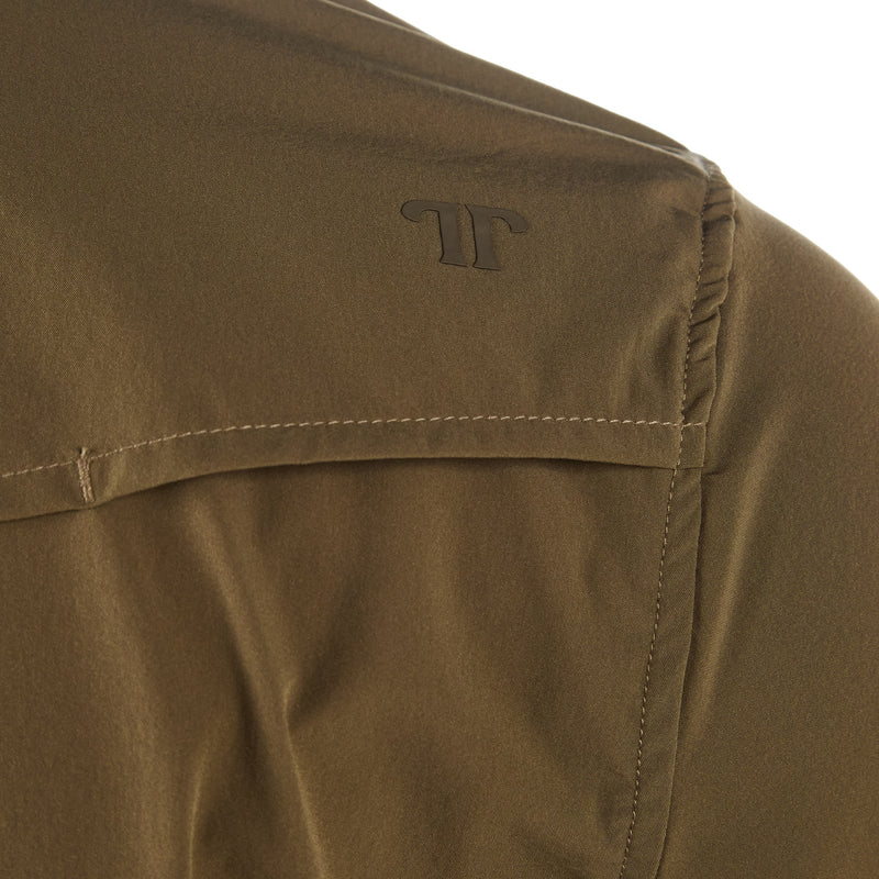 Ferrell Brands Inc Men's Khaki Vented Pearl Snap Shirt